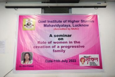 A seminar on Role of Women in the Creation of a Progressive Family