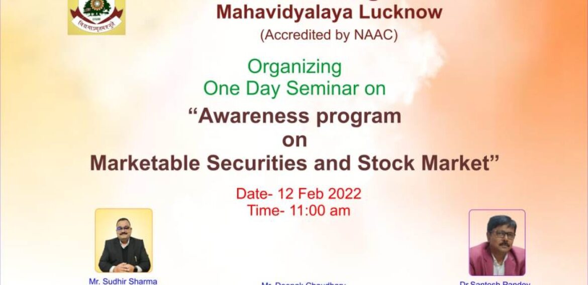 Awareness program on Marketable Securities and Stock Market