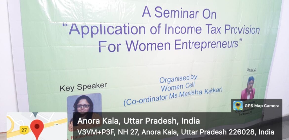 “Application of Income Tax Provision for Women Entrepreneur