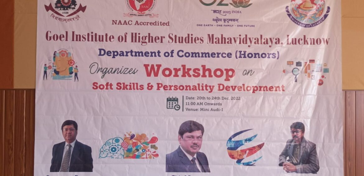 Workshop on Soft Skills and Personality Development