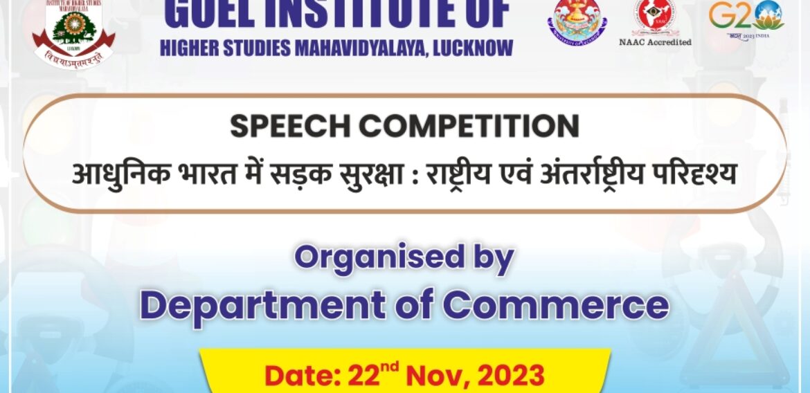 Speech Competition on Road Safety Awareness