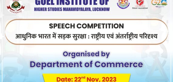 Speech Competition on Road Safety Awareness