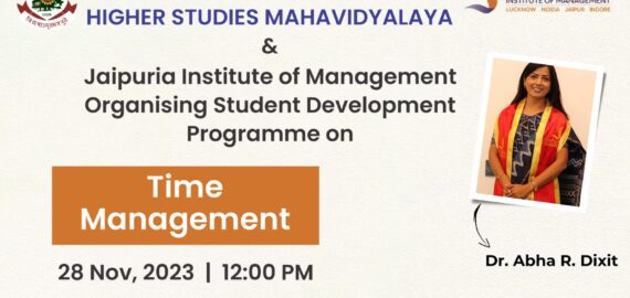 Student Development Programme on Time Management